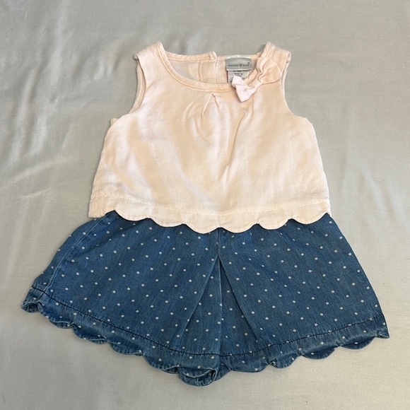 Maggie & Zoe Soft Pink Baby Dress/Romper - Picture 1 of 6